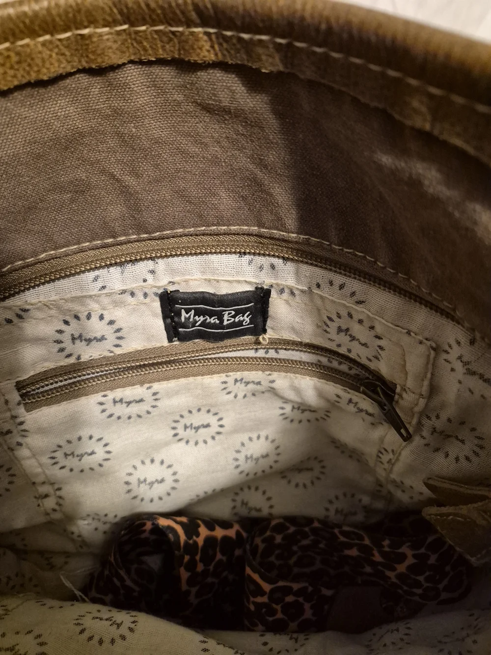 Myra Bag Black White Brown Patterned Leather Crossbody